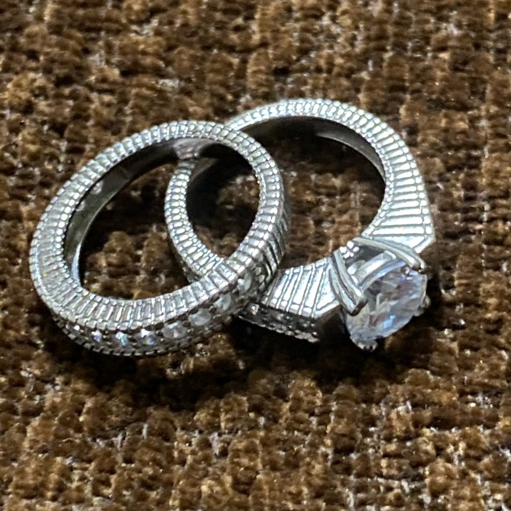 Diamond ring 925 - Picture 3 of 3